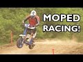 Moped race on mx track  45 hours