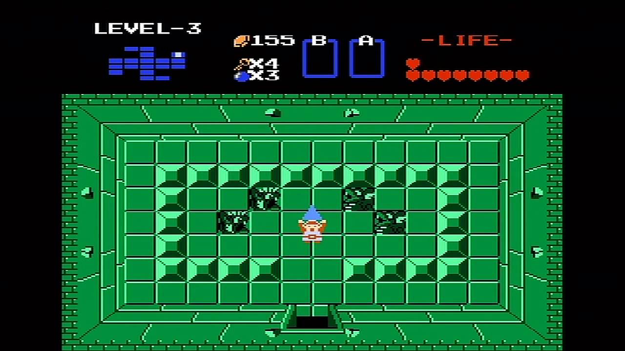 The Legend of Zelda (NES) Walkthrough (Part 4) - Level 3 "Manji" ...