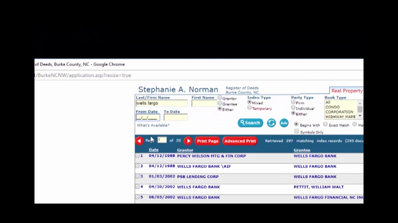 Burke County Register of Deeds CourthouseSystems Training YouTube