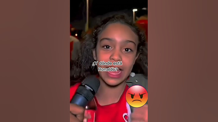 Niña se burla de Cristiano Ronaldo.