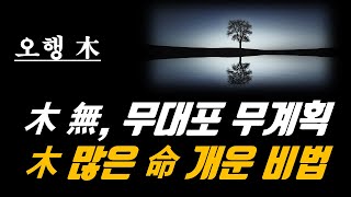 목 오행이 너무 많은 사주, 목기운 빼내는  개운 비법