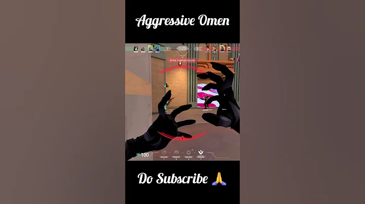 Aggressive omen 4 kills in valorant