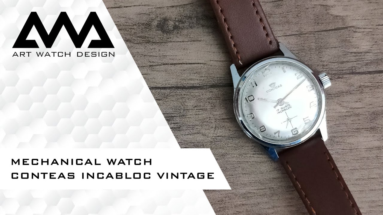 Conteas - 17 Rubis Incabloc - Mechanical Vintage Watch - Swiss