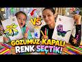 ANNEMLE GÖZLERİMİZ KAPALI BOYAMA CHALLENGE 😱🎨| KİM DAHA GÜZEL BOYADI?