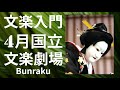 【文楽】【４月大阪　国立文楽劇場】【”日本一わかりやすい３分文楽解説”も有。鷺娘や卒塔婆小町もありました！】