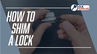 Locksmith Training: How to Shim a Lock - Quick, Simple, and Cheap!