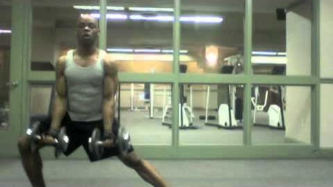 Lateral Lunge to Biceps Curl
