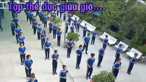 Học sinh tập thể dục giữa giờ nhảy cha cha cha