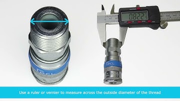 How to measure the thread size of a Air coupling #pcl #compressor #airsupply #howto #workshopping