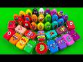 Numberblocks Mixing ASMR: Finding Hidden Slime Clay in Suitcase, Egg Colorful! Satisfying Slime ASMR