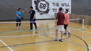 MOKAN Pickleball Tournament OMX Camille Hughes/Jarrod Smith v Ray Chang/Wendy Chang.