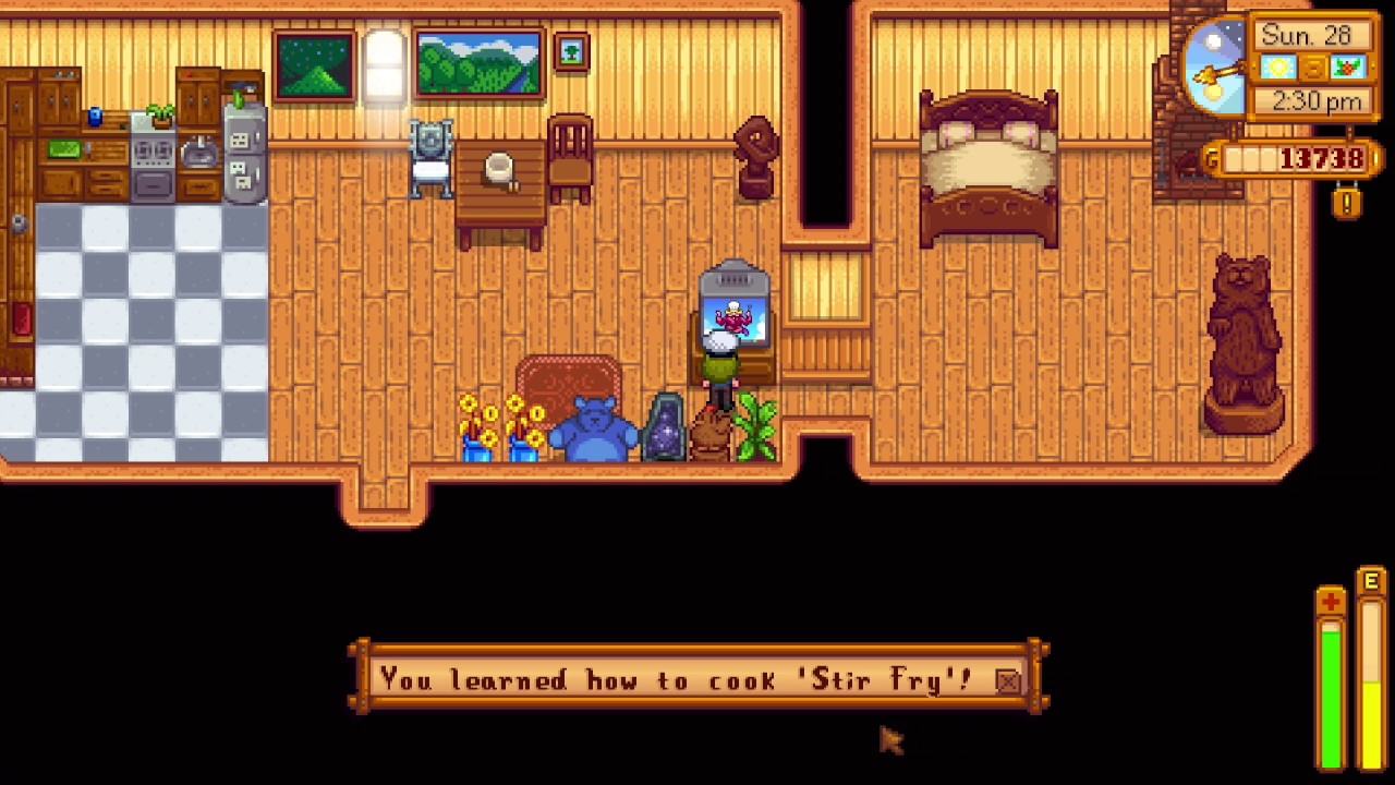 How I learned Stir Fry recipe Stardew Valley YouTube