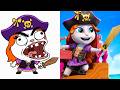Talking Tom Funny Cartoon Drawing Meme । Talking Tom Drawing Meme (Megamix Part-3)