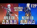 Giveaways Blessing Arlecchino C0 White Tassel &amp; Neuvillette C0 Prototype spiral abyss genshin impact