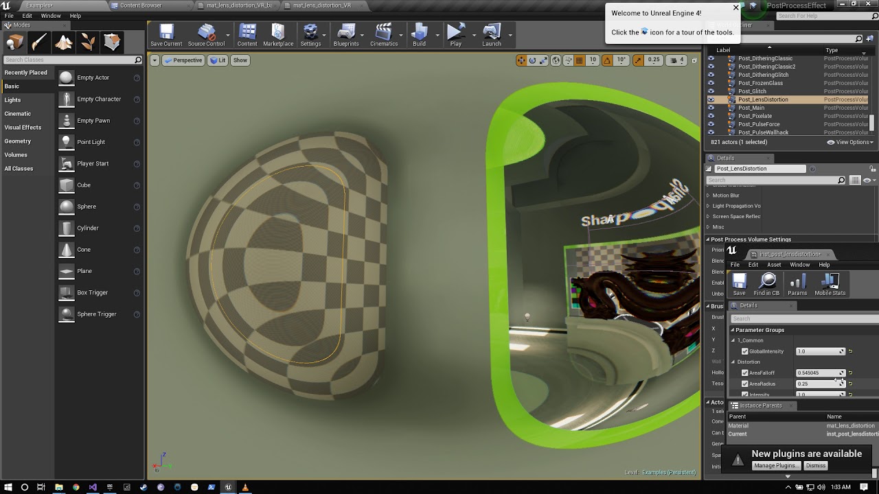 Experimenting with Parameters in Post Process Community Assets in UE4 ...