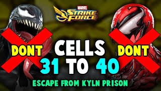 DONT LISTEN TO BS & USE THIS EXPLOIT TO WIN | ESCAPE KYLN CELL 31 TO 40 | MARVEL STRIKE FORCE