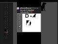 How to Turn Letter D into a Dog Logo in Adobe Illustrator #short #AdobeIllustrator #logo #viralreel