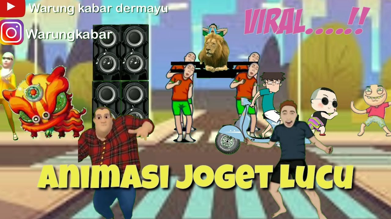 SINGA DEPOK animasi  joget  lucu YouTube