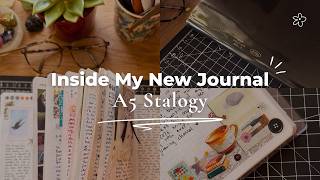 Introducing My A5 Stalogy⭐️🖤 | Journal Flip Through, Stationery & First Impressions