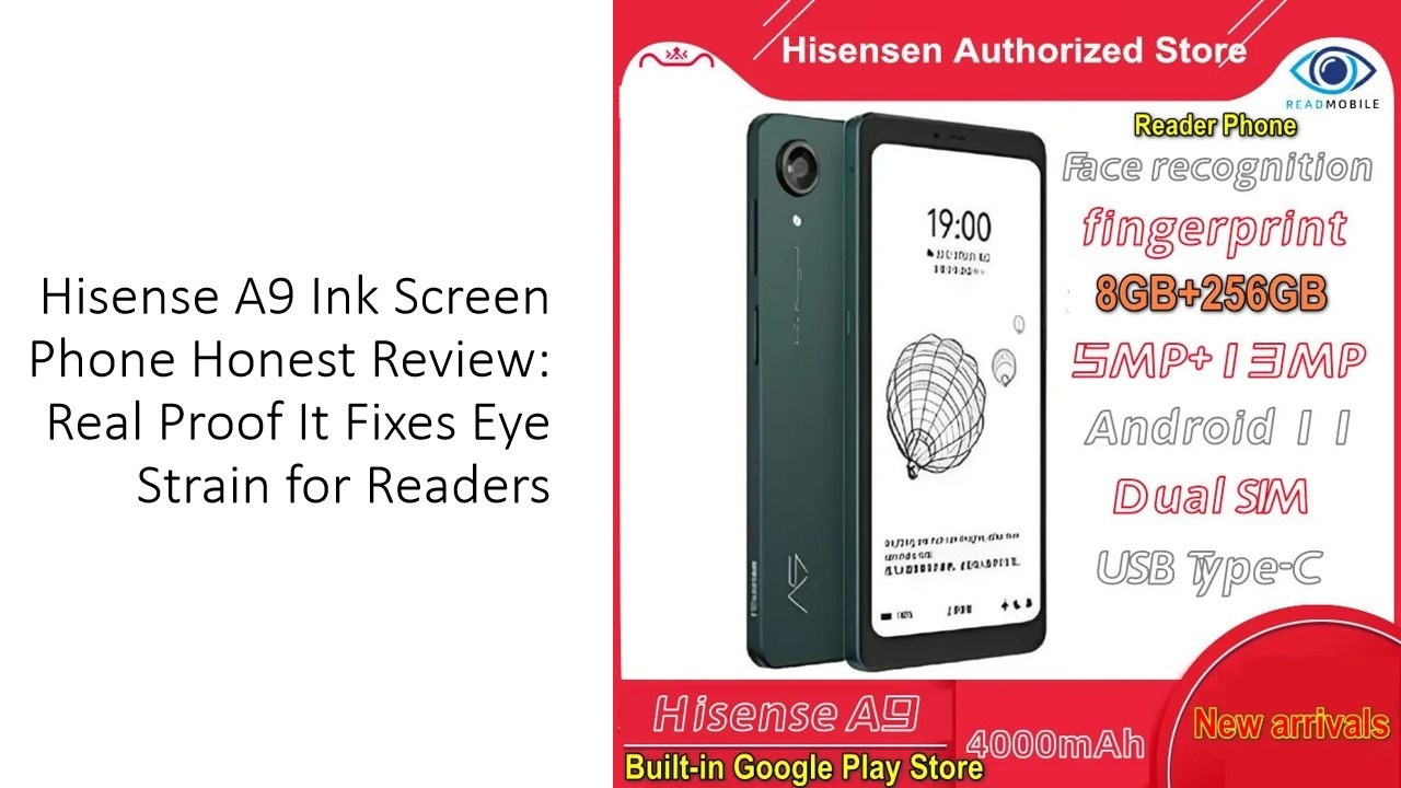 Hisense A9 電子書籍リーダー Unlocked 4G LTE Hisense A9 E Ink