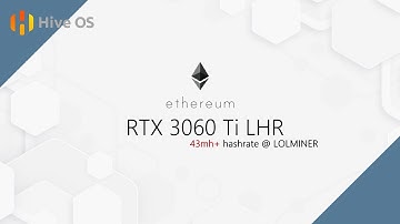 43mh Ethereum Hashrate with RTX3060 Ti LHR