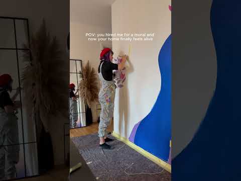 Using vr to paint murals