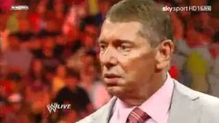 Mr.McMahon Apologizes to CM Punk - Raw 7/11/11