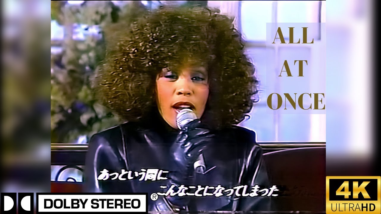 Whitney Houston-RARE- All at Once -Japan TV (10/1986) 4K HD-newly remastered in Stereo