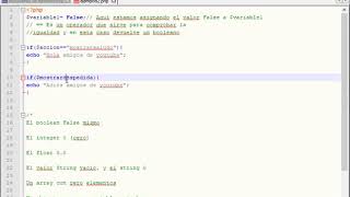Tipos Booleanos en PHP