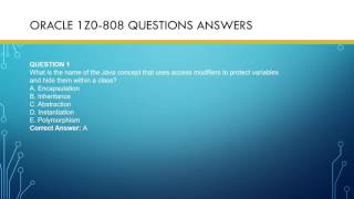 How to pass 1z0-808 Real Exam Questions Answers & 1z0-808 PDF Dumps?