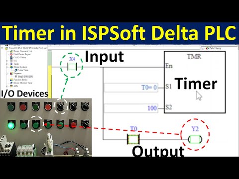 Timer of Delta DVP PLC using ISPSoft Programming Software | Timer TT and DN bit.