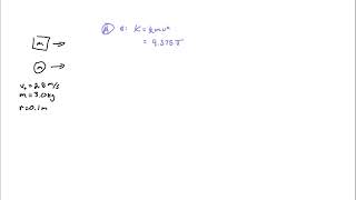A block and a solid sphere each of mass 3.0 Kg are moving side by side, each with linear speed of 2…