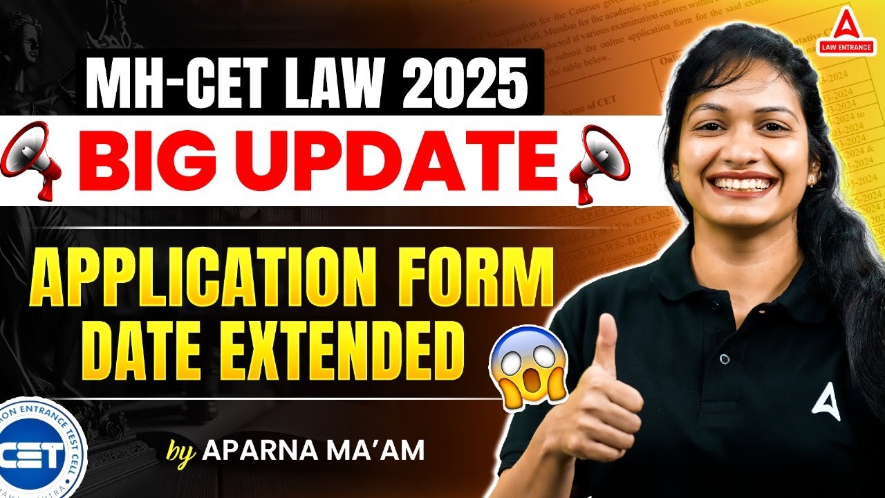 MHCET Law 2025 Application Deadline Extended | MHCET Law Biggest Update ...