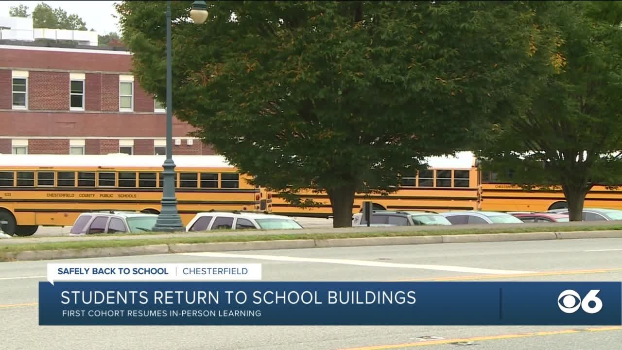Chesterfield Schools begin in-class learning - YouTube