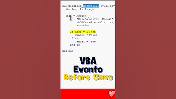 Salvar planilha com mensagem de alerta (Excel VBA)