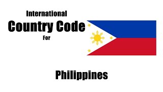 What is the 2 letter code for Philippines? Telephone Area Code in Philippines
