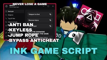 Ink Game Script *NO KEY* - New Update, Auto Win, Dalgona, Glass Bridge, Godmode & More!