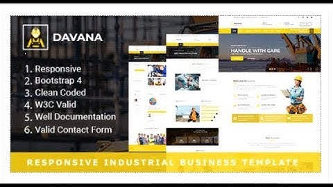 Davana - Responsive Industrial Business HTML Template | Themeforest Templates