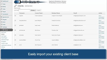 Wordpress Client Management Plugin