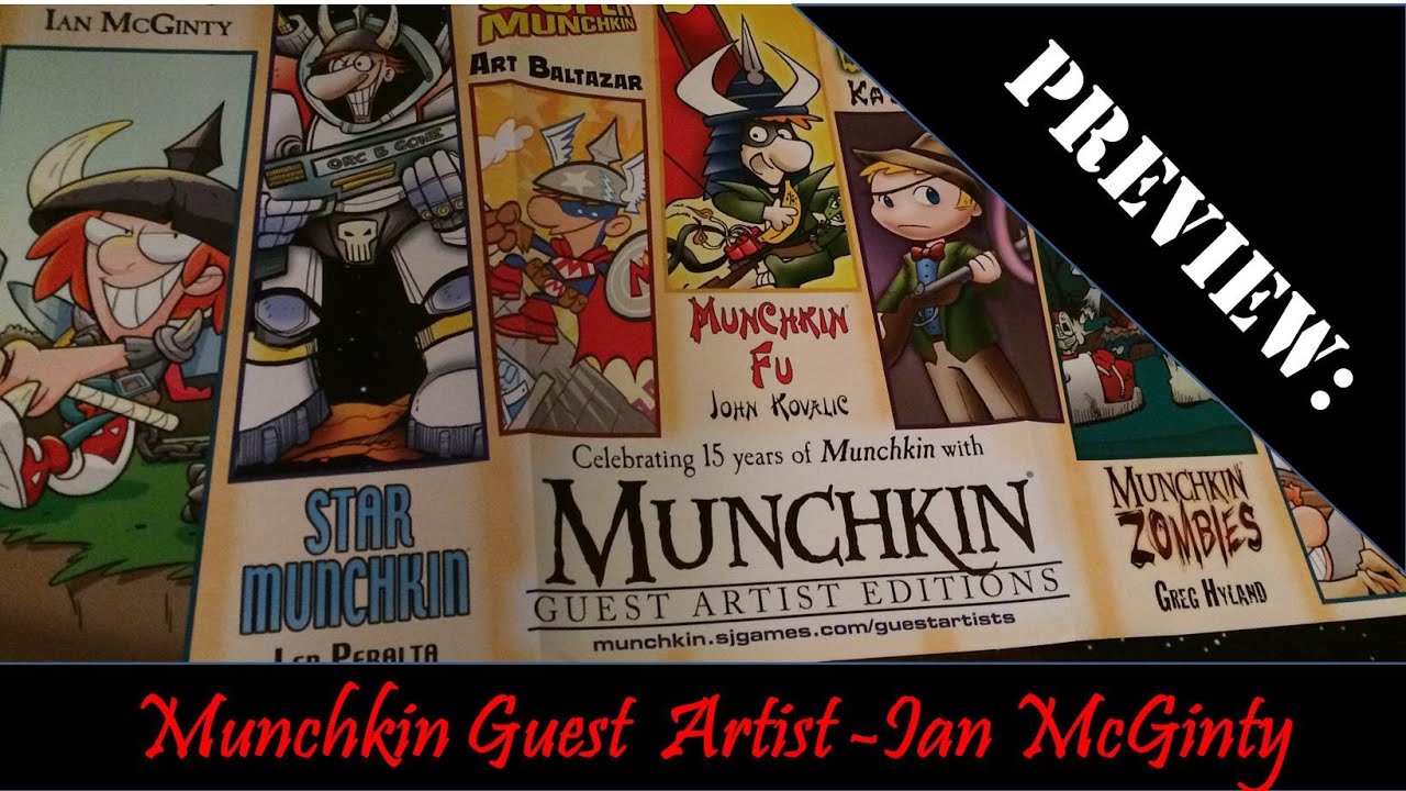 Deluxe Guest Artist Edition Ian McGinty Munchkin Card Game