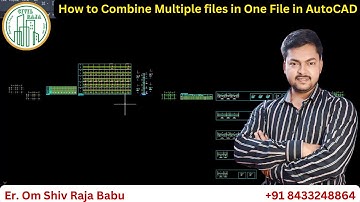 How to Combine Multiple files in One File in AutoCAD | Generate LISP To Assemble Multiple File