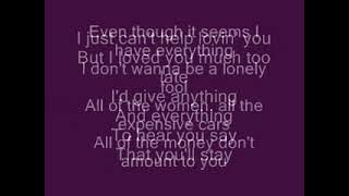 Incomplete - Sisqo (Lyrics)