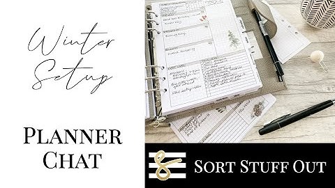 A5 Moterm Winter Planner - Review - Planner Chat - Plan With Me - Minimal Functional Ring Planner