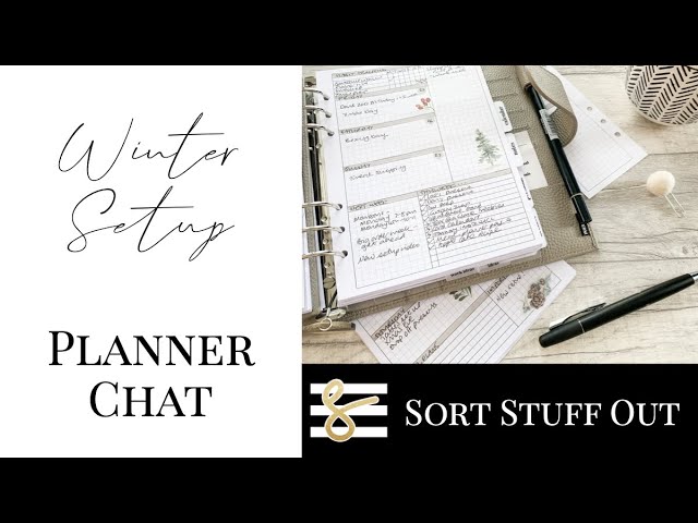 Moterm A5 Winter 2020 Setup - Ring Planner Flip Through - Minimal, Neutral  Functional Planner 