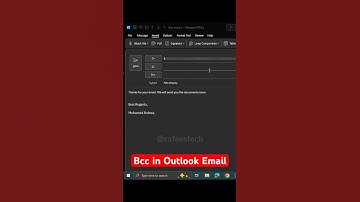 Bcc in Outlook Email! #shorts #microsoft #outlook #bcc