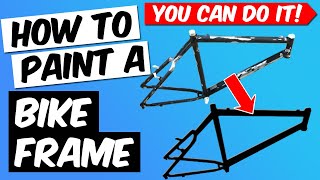 How to Paint an Aluminium Bike Frame - Step by Step Instructions