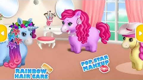 Fun Horse Care Games -Pony Makeup, Dress Up Style & Color Hair Salon Makeover Kids & Girls Games