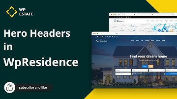 How to edit Hero Header in WP Residence