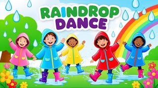 🎵 Raindrop Dance! | Fun Rainy Day Song for Kids | Sing Along & Dance 🌧️