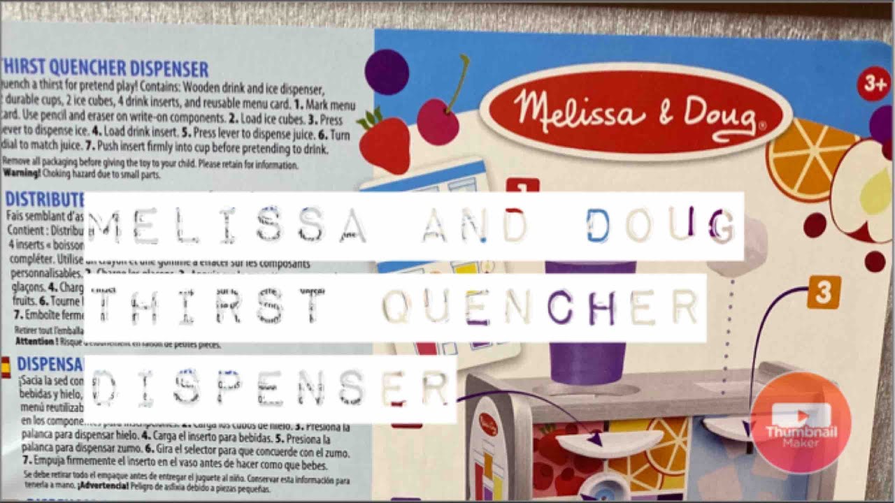 Melissa & Doug - Thirst Quencher Dispenser